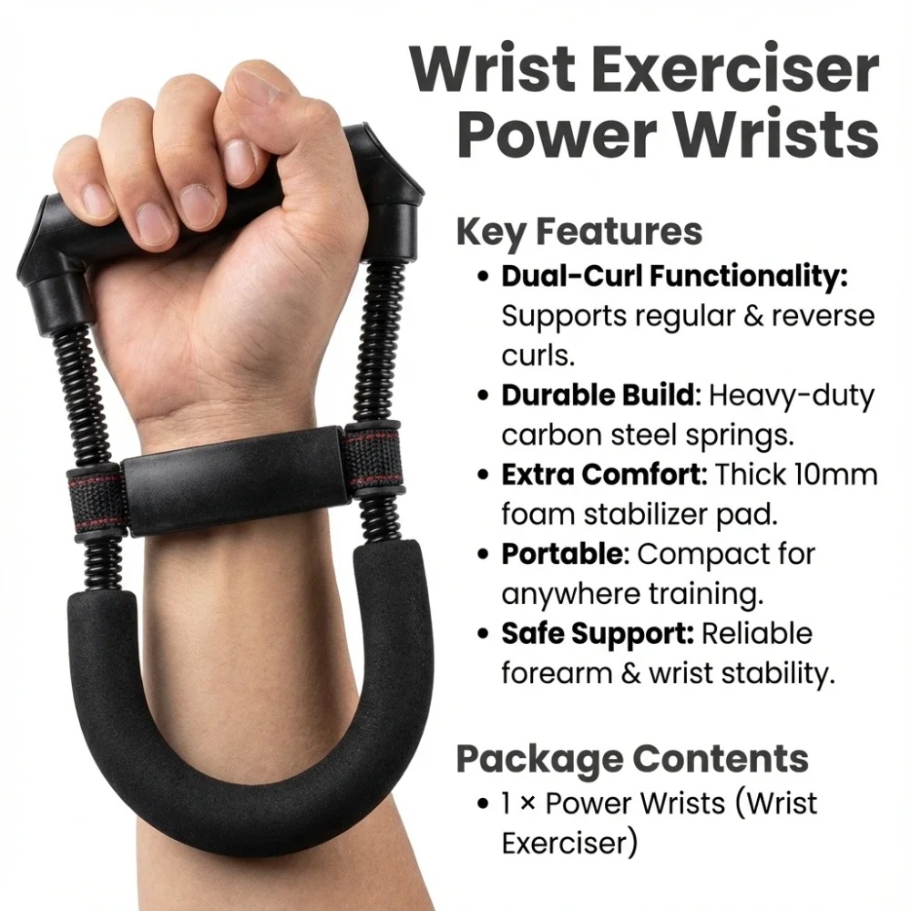 Sports Equipment Nearby - Power Wrist Exerciser Portable Forearm Strength