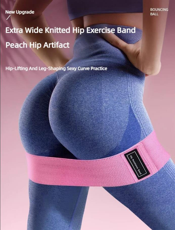Sports Equipment Supplies - 3Pcs Fabric Resistance Hip Booty Bands