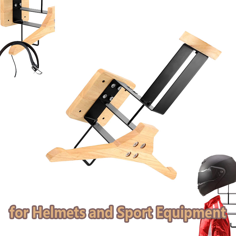 Wood Motorcycle Helmet Holder  - огляд і ціна Sports Equipment Organizer