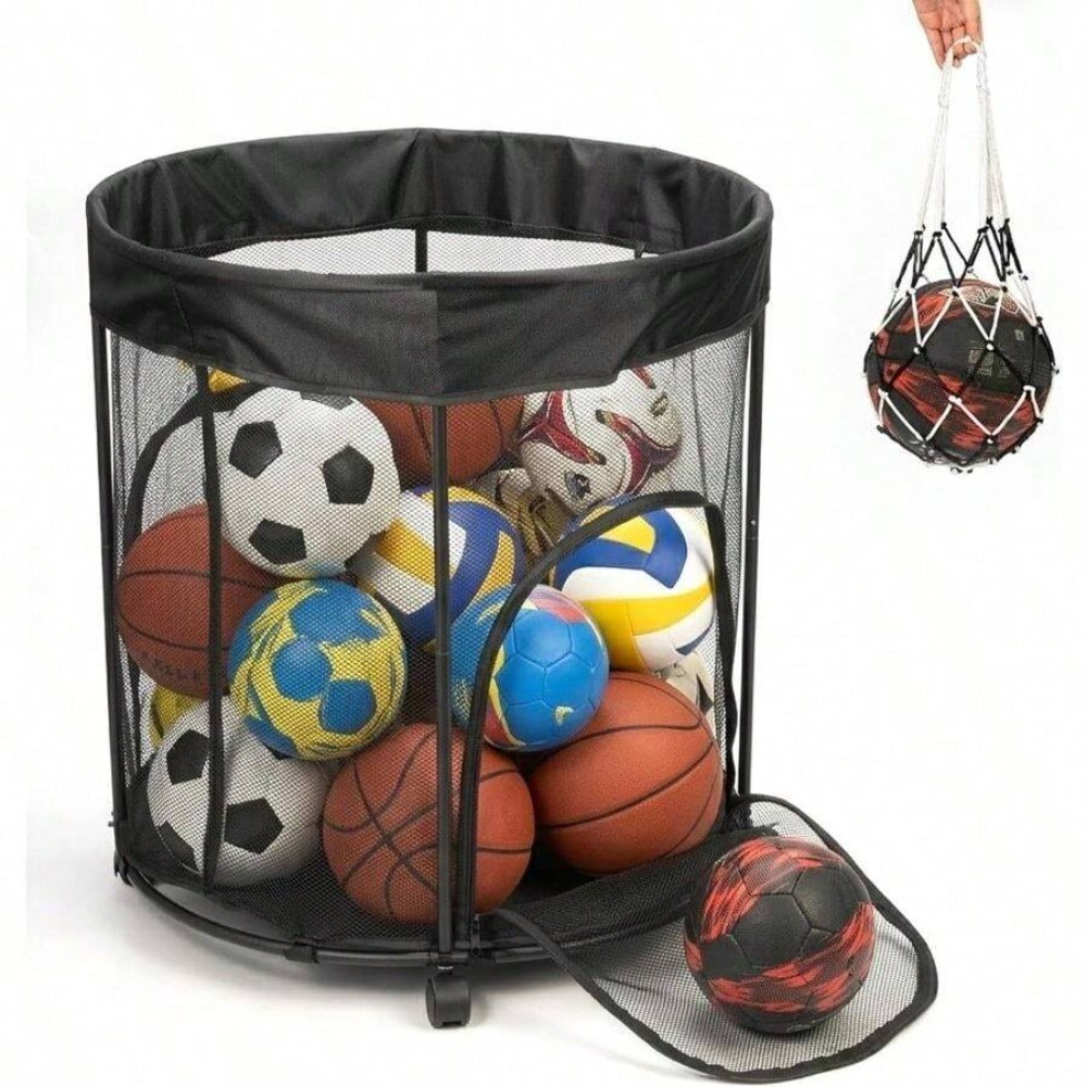 51.36 Gallon Ball Storage Cart - огляд і ціна Sports Equipment Cart On Wheels