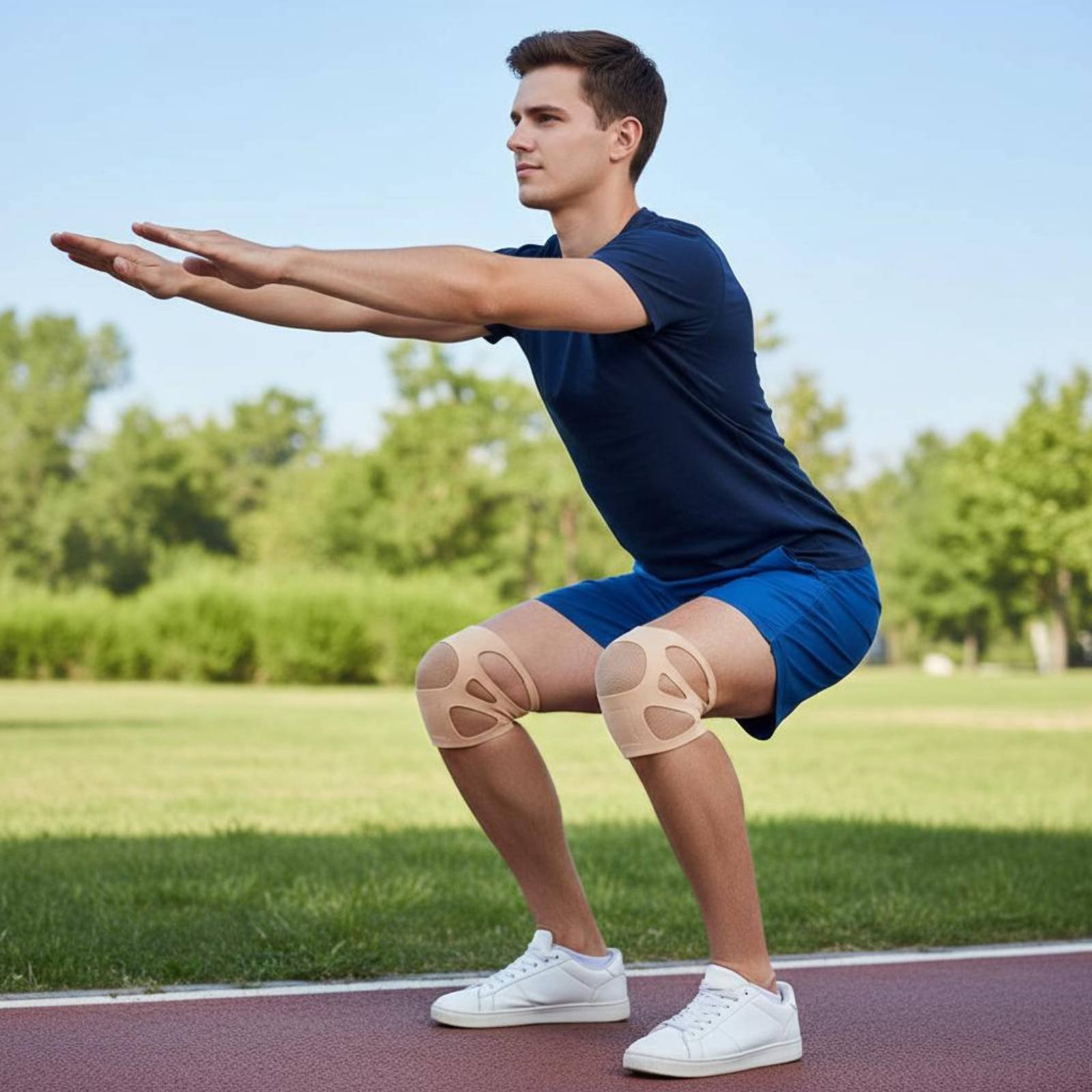 Silicone Knee Brace Year-Round - огляд і ціна Sports Equipment Knee Support