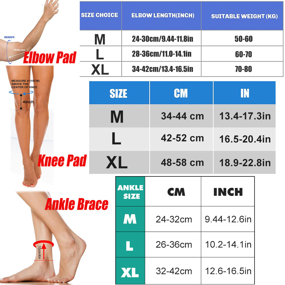6Pcs/Set All Season Sports Saf - огляд і ціна Sports Equipment Knee Support