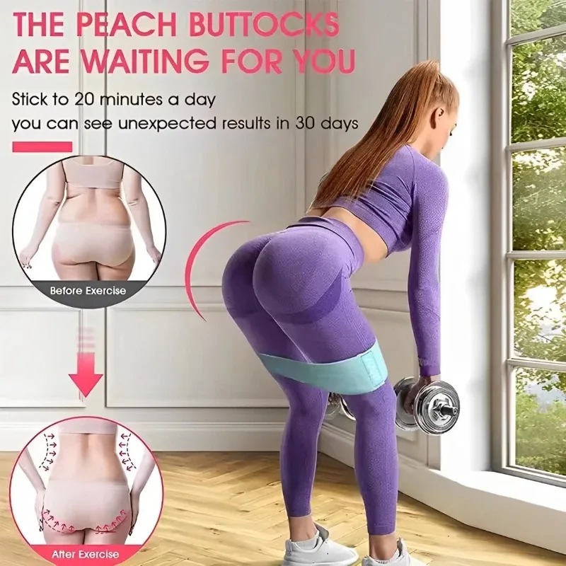 3Pcs Fabric Resistance Hip Boo - огляд і ціна Sports Equipment Supplies