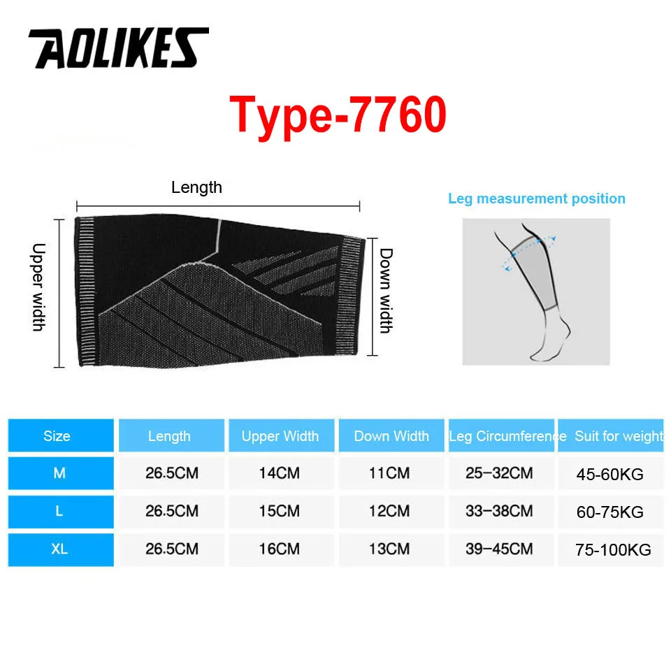AOLIKES 1PCS Sports Compressio - огляд і ціна Sports Equipment Knee Support